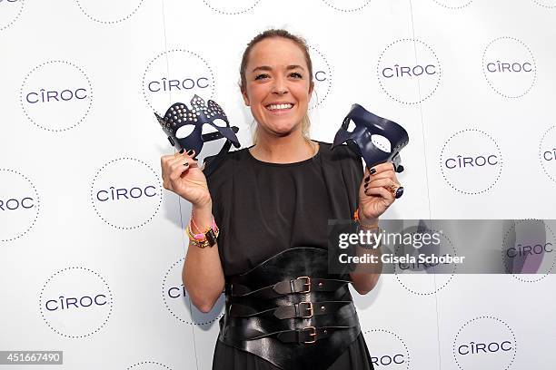 Marina Hoermannseder attends the CIROC VODKA Masquerade Night at Heart on July 3, 2014 in Munich, Germany.