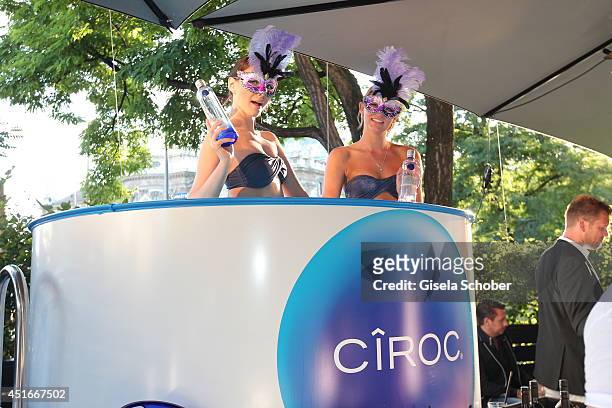 General view at the CIROC VODKA Masquerade Night at Heart on July 3, 2014 in Munich, Germany.