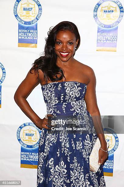 Nadine Ellis arrives at the 23rd annual NAACP Theatre Awards at Saban Theatre on November 11, 2013 in Beverly Hills, California.