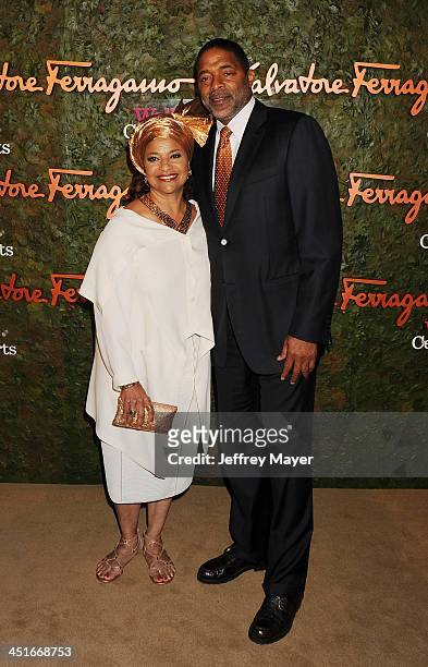 Choreographer Debbie Allen and former NBA player Norm Nixon arrive at the Wallis Annenberg Center For The Performing Arts Inaugural Gala at Wallis...