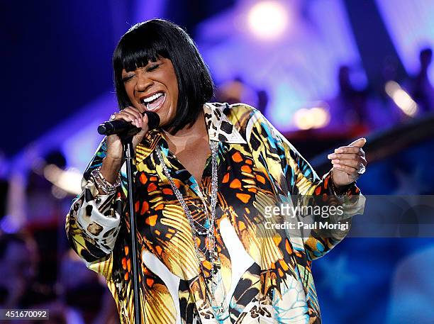 Patti LaBelle performs at PBS's 2014 A CAPITOL FOURTH rehearsals at U.S. Capitol, West Lawn on July 3, 2014 in Washington, DC.