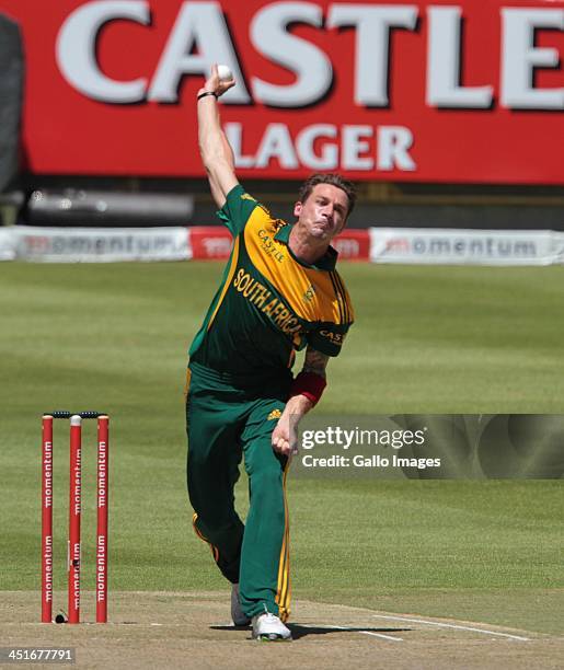 Dale Steyn during the 1st One Day International match between South Africa and Pakistan at Sahara Park Newlands on November 24, 2013 in Cape Town,...