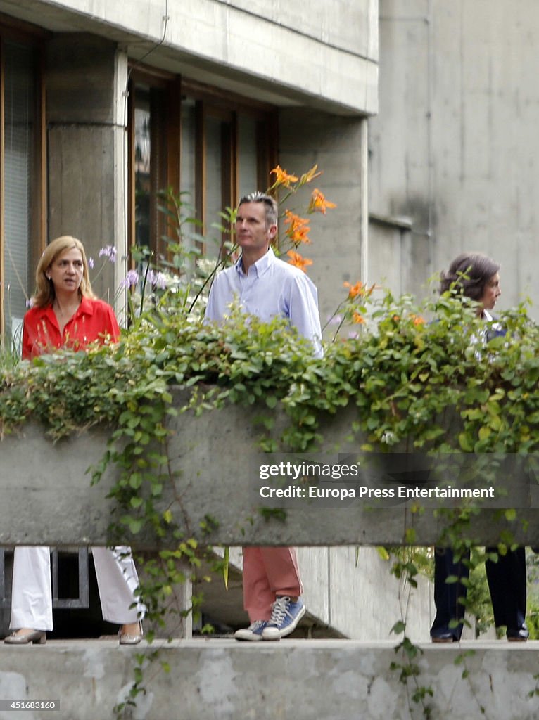 Queen Sofia an Dukes of Palma Sighting In Geneva - June 23, 2014