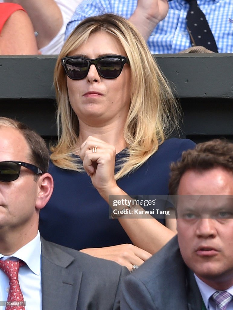 Celebrities Attend The Wimbledon Championships