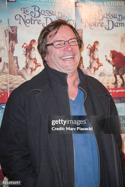 Actor Francois Rollin attends the 'Le Bossu de Notre Dame' performance at Theatre Antoine on November 24, 2013 in Paris, France.