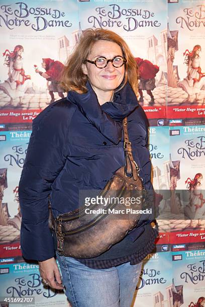 Sonia Dubois attends the 'Le Bossu de Notre Dame' performance at Theatre Antoine on November 24, 2013 in Paris, France.