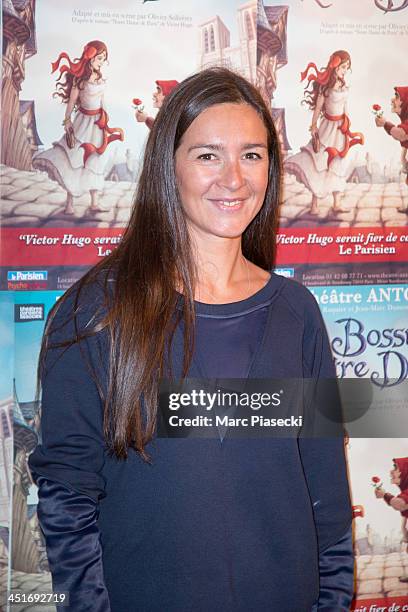 Emmanuelle Boidron attends the 'Le Bossu de Notre Dame' performance at Theatre Antoine on November 24, 2013 in Paris, France.
