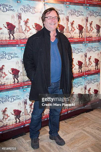 Actor Francois Rollin attends the 'Le Bossu de Notre Dame' performance at Theatre Antoine on November 24, 2013 in Paris, France.