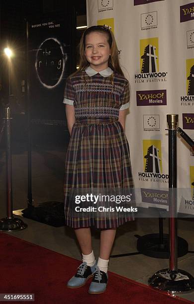 Daveigh Chase during Hollywood Film Festival's Opening Night Film & World Premiere of The Ring at The ArcLight in Hollywood, CA, United States.