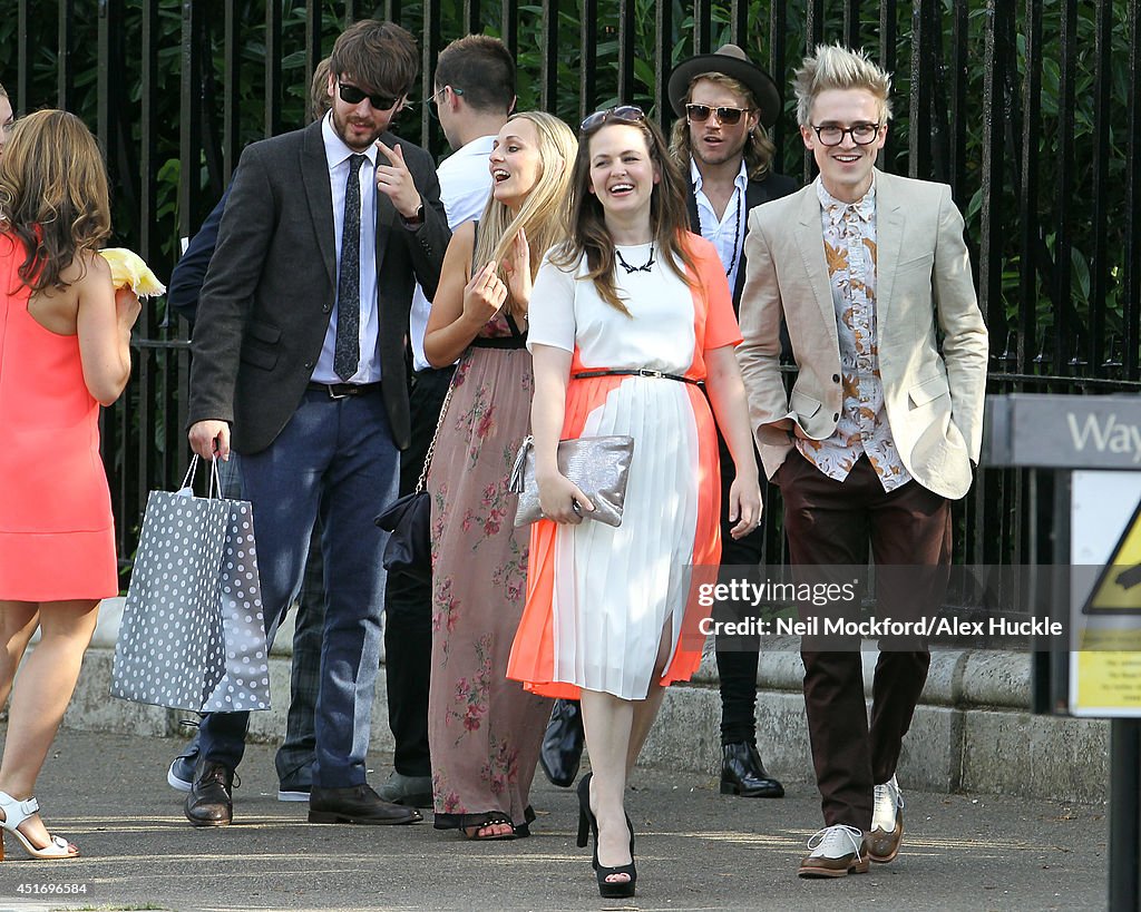 Sightings At The Wedding Of Fearne Cotton And Jesse Wood - July 4, 2014