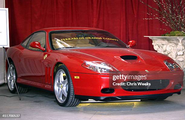 Ferarri 575 during The Silver Spoon Golden Globe Hollywood Buffet - Day 1 at Ivar Soho Project in Hollywood, California, United States.