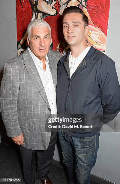 Mitch Winehouse and Reg Traviss attend 'Collette Cooper Presents' at The Record Club on July 4, 2014 in London, England.