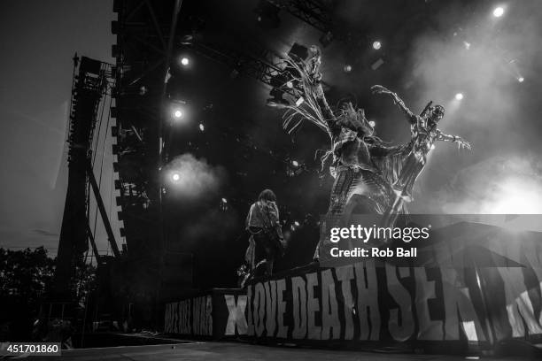 Rob Zombie performs at the Roskilde Festival 2014 on July 4, 2014 in Roskilde, Denmark.