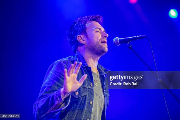 Damon Albarn performs at the Roskilde Festival 2014 on July 4, 2014 in Roskilde, Denmark.