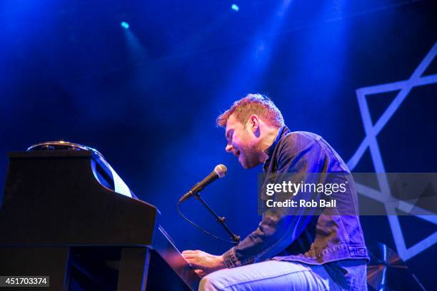 Damon Albarn performs at the Roskilde Festival 2014 on July 4, 2014 in Roskilde, Denmark.