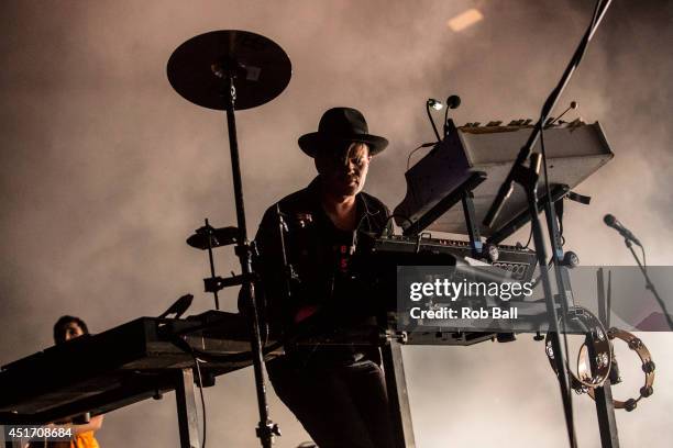 Anders Trentemoller from Trentemoller performs at the Roskilde Festival 2014 on July 4, 2014 in Roskilde, Denmark.