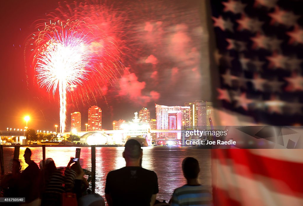 Miami Celebrates The Fourth Of July With Fireworks