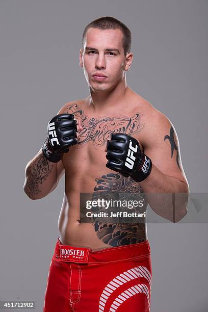 Guto Inocente poses for a portrait during a UFC photo session at the Mandalay Bay Convention Center on July 3, 2014 in Las Vegas, Nevada.