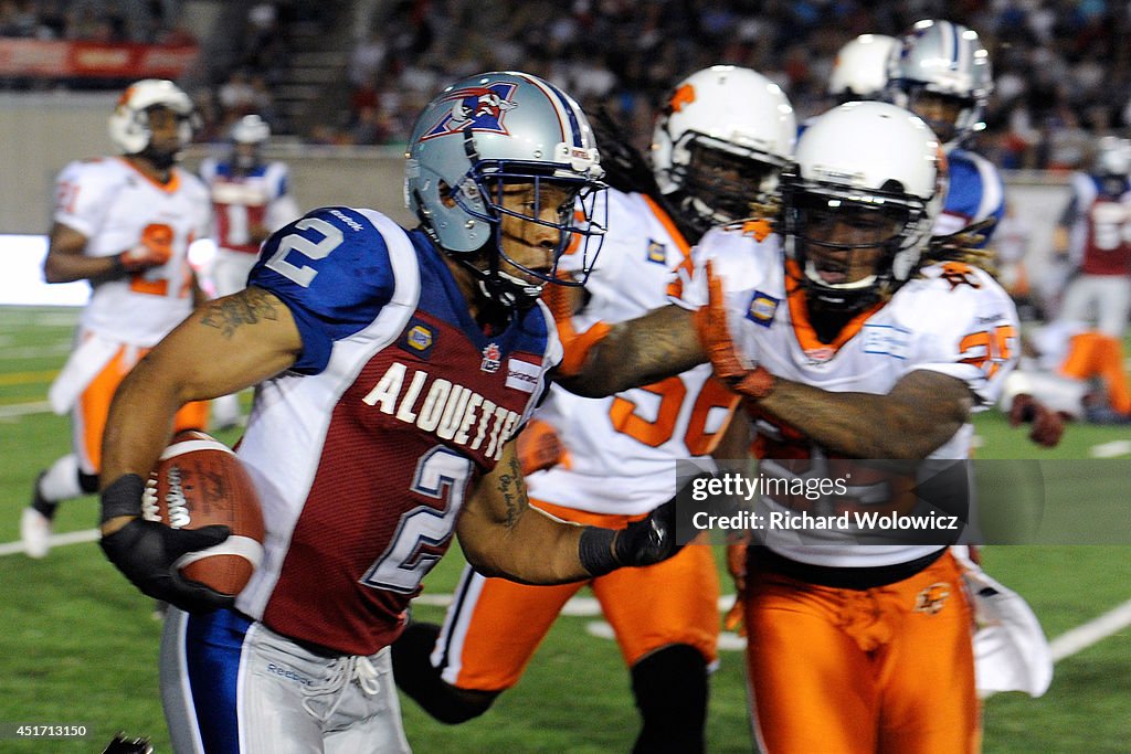 BC Lions v Montreal Alouettes