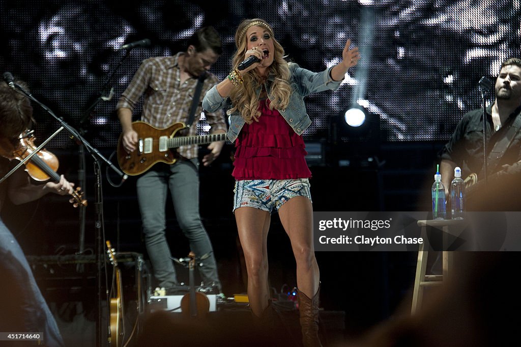 Carrie Underwood Performs In Concert At Lavell Edwards Stadium