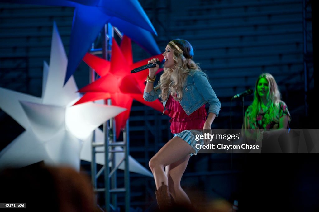 Carrie Underwood Performs In Concert At Lavell Edwards Stadium