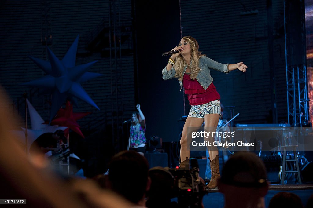 Carrie Underwood Performs In Concert At Lavell Edwards Stadium