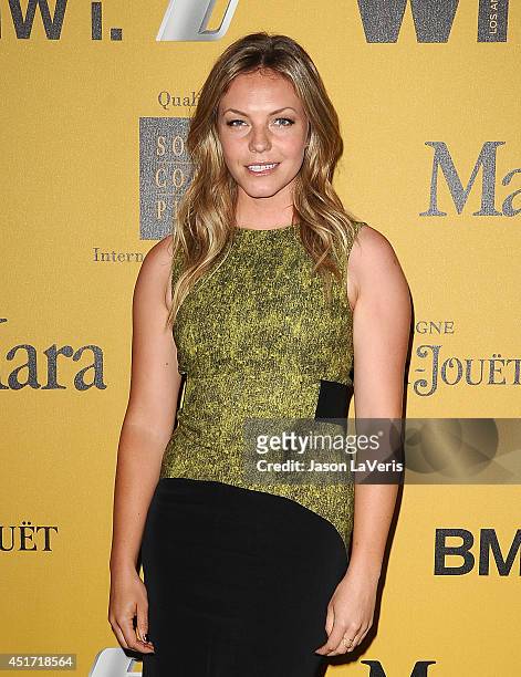 Actress Eloise Mumford attends the Women In Film 2014 Crystal + Lucy Awards at the Hyatt Regency Century Plaza on June 11, 2014 in Century City,...