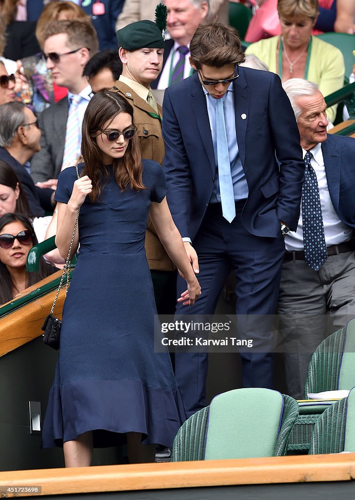 Celebrities Attend The Wimbledon Championships