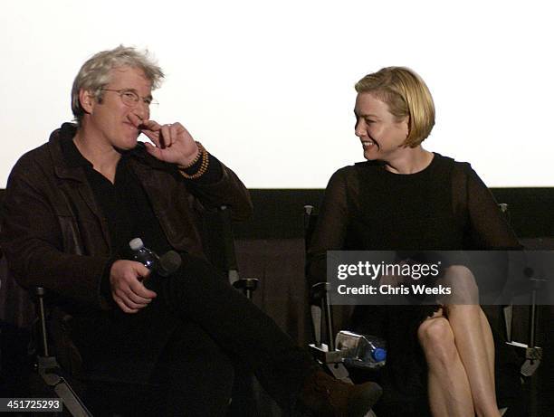 Richard Gere & Renee Zellweger during Chicago - Screen Actors Guild Q & A at ArcLight Cinema in Hollywood, California, United States.