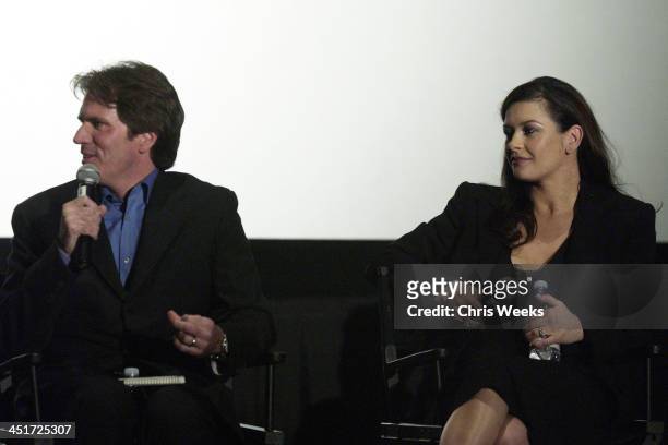 Rob Marshall & Catherine Zeta-Jones during Chicago - Screen Actors Guild Q & A at ArcLight Cinema in Hollywood, California, United States.