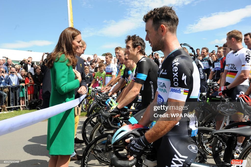 The Duke & Duchess of Cambridge And Prince Harry Attend The Tour De France Grand Depart