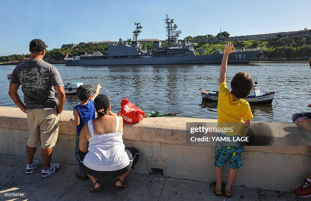 CUBA-JAPAN-NAVY VESSEL