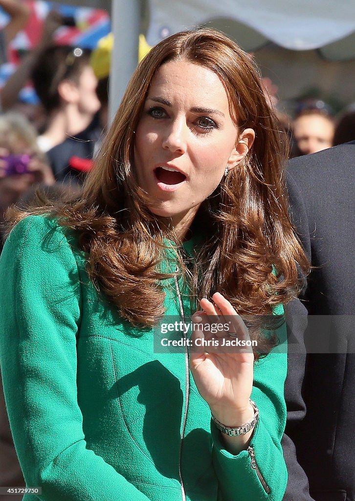 The Duke & Duchess of Cambridge And Prince Harry Attend The Tour De France Grand Depart