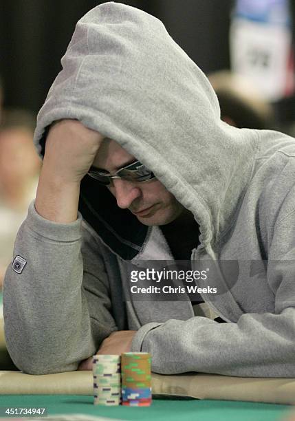 Phil Laak The Unibomber during World Poker Tour Invitational at Commerce Casino in Commerce, California, United States.