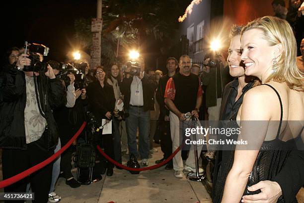 Scott Wolfe and Kelly Wolfe during Ribbon Cutting for Howard Fine's Acting Studio in Former Hollywood Playhouse - Red Carpet at Howard Fine Acting...