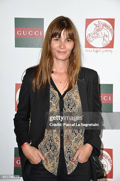 Marina Hands attends the Paris Eiffel Jumping presented by Gucci at Champ-de-Mars on July 5, 2014 in Paris, France.