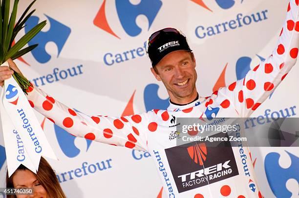 Jens Voigt of Team Trek Factory Racing during Stage 1 of the Tour de France on Saturday 05 July Harrogate, England.