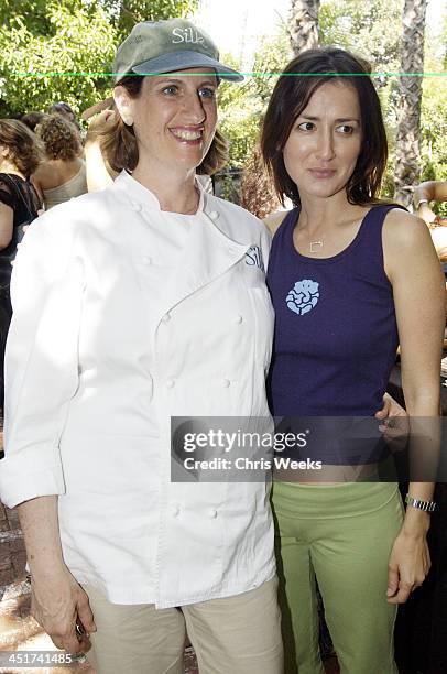 Chef Akasha & Anna Getty during Sunset Marquis Oasis Hosts Pre-MTV Awards with SPIN Magazine & Rock the Vote at Sunset Marquis Villas in West...