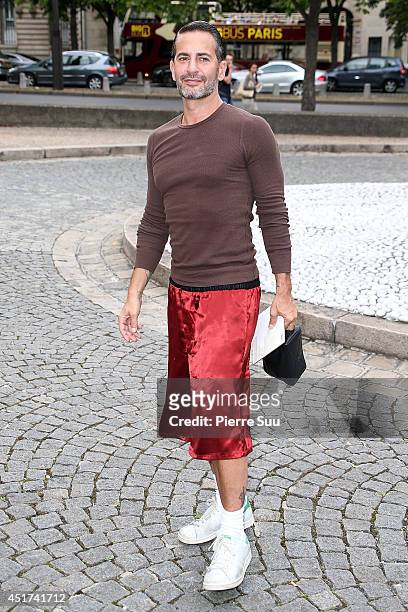 Marc Jacobs arrives at the Miu Miu Show for the Paris Fashion Week, Haute Couture F/W 2014-2015 on July 5, 2014 in Paris, France.