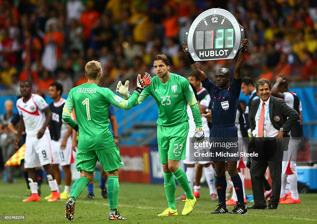 Netherlands v Costa Rica: Quarter Final - 2014 FIFA World Cup Brazil