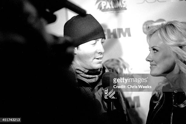 Jenny McCarthy at Dirty Love afterparty during 2005 Sundance Film Festival & Park City - Black & White Photography by Chris Weeks in Park City, Utah,...