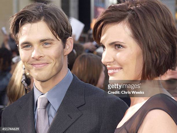 James Marsden & Lisa Linde during X2: X-Men United Premiere Los Angeles - Blue Carpet Arrivals at Grauman's Chinese Theatre in Hollywood, California,...