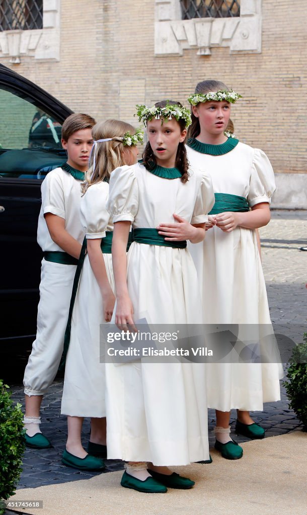 Wedding Of Prince Amedeo Of Belgium And Elisabetta Maria Rosboch Von Wolkenstein