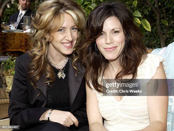 Joely Fisher & Tricia Leigh Fisher during 2003 Dream Makers Circle Reception at Private Residence in Beverly Hills, California, United States.