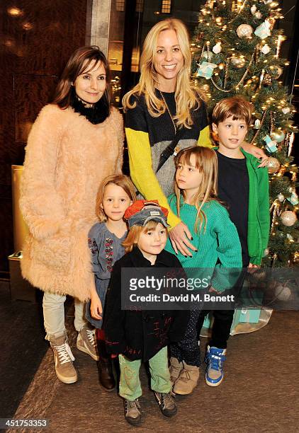 Daisy Bates , Kate Driver and children attend as Joely Richardson officially opens the Tiffany & Co. Christmas Shop on Bond Street, London on...