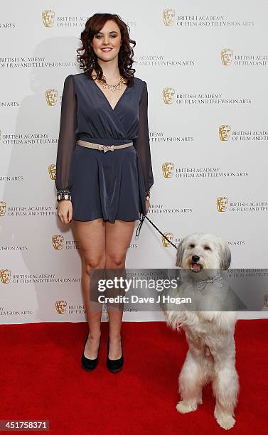 Ashleigh Butler and Pudsey arrive at the British Academy Children's Awards on November 24, 2013 in London, England.