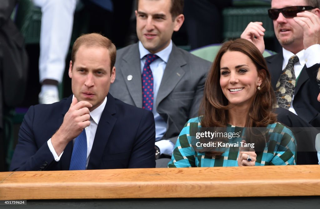 Celebrities Attend The Wimbledon Championships