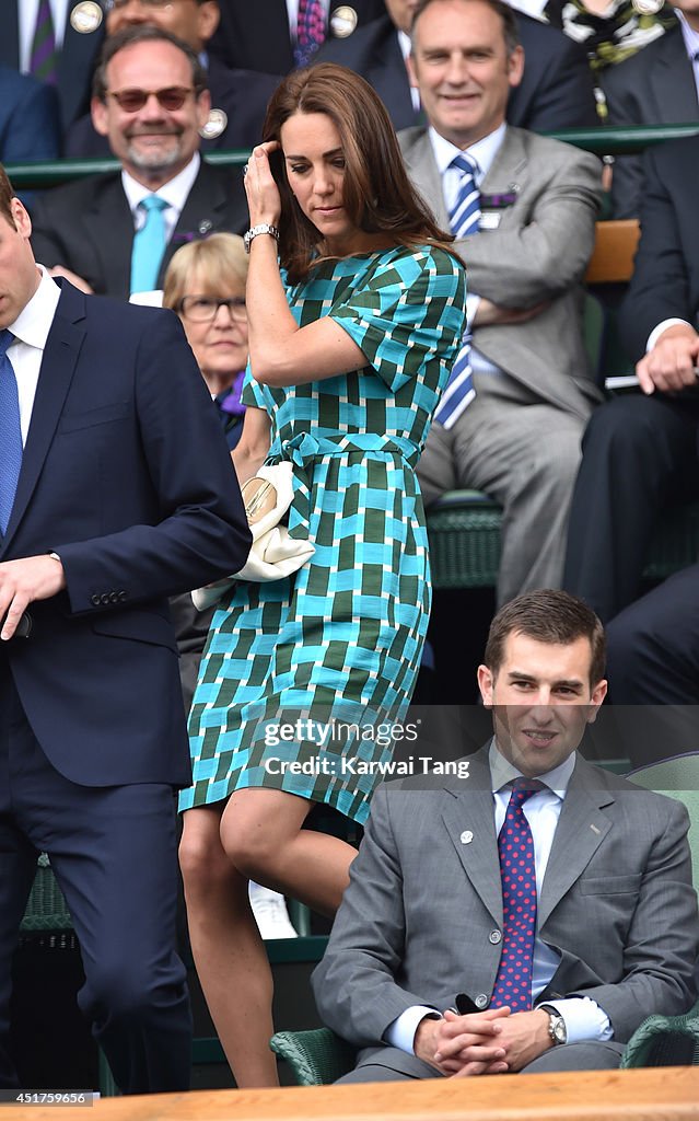 Celebrities Attend The Wimbledon Championships