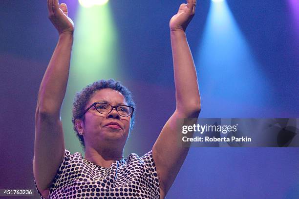 Nicole Willis with the Soul Investigators performs during the 2014 Festival International de Jazz de Montreal on July 5, 2014 in Montreal, Canada.