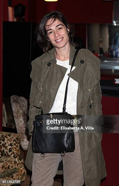 Diane Fleri attends the Ivana Chubbuck Acting Seminar at Teatro Ambra Jovinelli on November 24, 2013 in Rome, Italy.